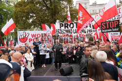 Protest PiS przed Ministerstwem Sprawiedliwości