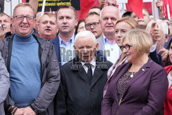 Protest PiS przed Ministerstwem Sprawiedliwości