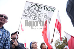 Protest PiS przed Ministerstwem Sprawiedliwości