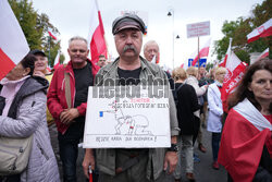 Protest PiS przed Ministerstwem Sprawiedliwości