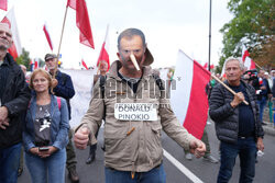 Protest PiS przed Ministerstwem Sprawiedliwości