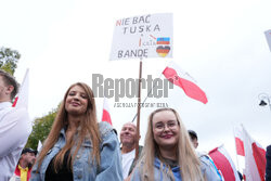 Protest PiS przed Ministerstwem Sprawiedliwości