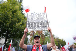 Protest PiS przed Ministerstwem Sprawiedliwości