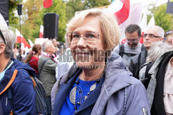 Protest PiS przed Ministerstwem Sprawiedliwości