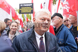 Protest PiS przed Ministerstwem Sprawiedliwości