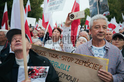 Protest PiS przed Ministerstwem Sprawiedliwości