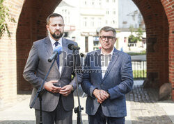 Konferencja prasowa prezydenta Olsztyna Roberta Szewczyka