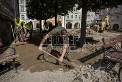 Miasta po przejściu fali powodziowej