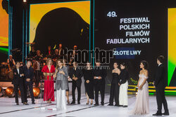 49. Festiwal Polskich Filmów Fabularnych w Gdyni - gala wręczenia nagród