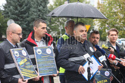 Briefing Komitetu Protestacyjnego Policji NSZZ "Solidarność"