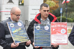 Briefing Komitetu Protestacyjnego Policji NSZZ "Solidarność"