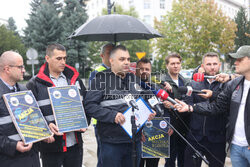 Briefing Komitetu Protestacyjnego Policji NSZZ "Solidarność"