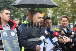 Briefing Komitetu Protestacyjnego Policji NSZZ "Solidarność"