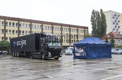 Mobilny "Escapetruck" w Olsztynie