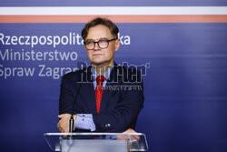 Konferencja prasowa Ministra Spraw Zagranicznych i Rzecznika MSZ