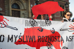 Gdański protest w obronie dzików