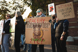 Gdański protest w obronie dzików