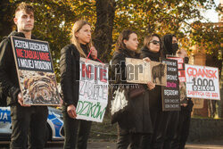 Gdański protest w obronie dzików