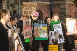 Gdański protest w obronie dzików