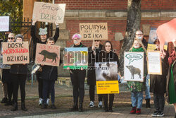 Gdański protest w obronie dzików