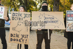 Gdański protest w obronie dzików