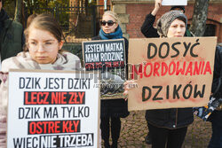 Gdański protest w obronie dzików