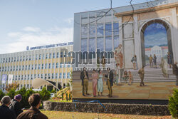 Mural Szkoła Ateńska na Uniwersytecie Gdańskim