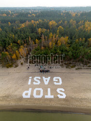 STOP GAS! happening aktywistów Greenpeace w Gdańsku