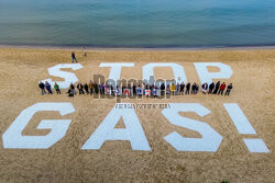 STOP GAS! happening aktywistów Greenpeace w Gdańsku