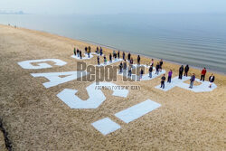 STOP GAS! happening aktywistów Greenpeace w Gdańsku