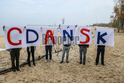 STOP GAS! happening aktywistów Greenpeace w Gdańsku