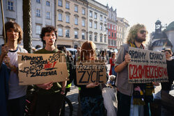 Prawo do azylu praeem człowieka - demonstracja w Krakowie