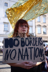 Prawo do azylu praeem człowieka - demonstracja w Krakowie