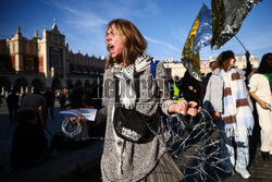 Prawo do azylu praeem człowieka - demonstracja w Krakowie