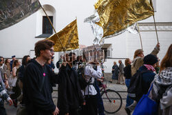 Prawo do azylu praeem człowieka - demonstracja w Krakowie