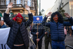 Prawo do azylu praeem człowieka - demonstracja w Krakowie