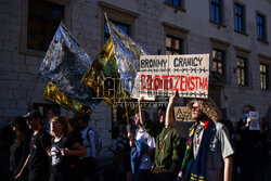 Prawo do azylu prawem człowieka - demonstracja w Krakowie