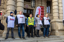 Protest Solidarności w Szczecinie