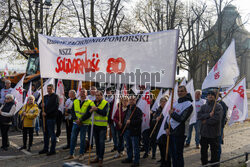 Protest Solidarności w Szczecinie