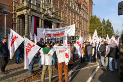 Protest Solidarności w Szczecinie