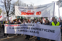 Protest Solidarności w Szczecinie