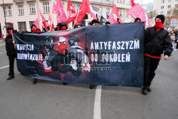 Demonstracja antyfaszystowska w Warszawie