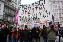 Demonstracja antyfaszystowska w Warszawie