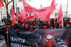 Demonstracja antyfaszystowska w Warszawie