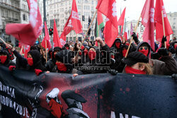 Demonstracja antyfaszystowska w Warszawie