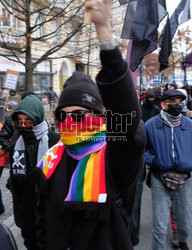 Demonstracja antyfaszystowska w Warszawie