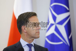 Sekretarz generalny NATO Mark Rutte z wizytą w Warszawie