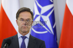 Sekretarz generalny NATO Mark Rutte z wizytą w Warszawie