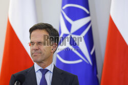 Sekretarz generalny NATO Mark Rutte z wizytą w Warszawie