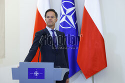 Sekretarz generalny NATO Mark Rutte z wizytą w Warszawie